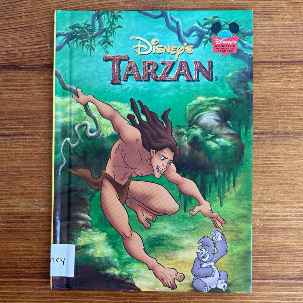Disney Tarzan Hardcover Children's Book Wonderful World of Reading Library Copy